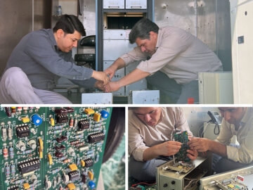 تعمیر ماژول Exciter سامانه کمک‌ناوبری NDB فرودگاه زنجان توسط متخصصان ATSEP